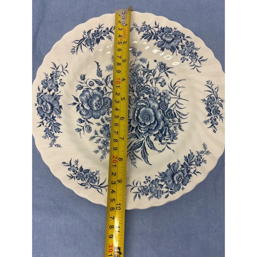 Beacon Hill Hostess Tableware Dinner Plates Set of 2 Blue‎ Floral White (8
